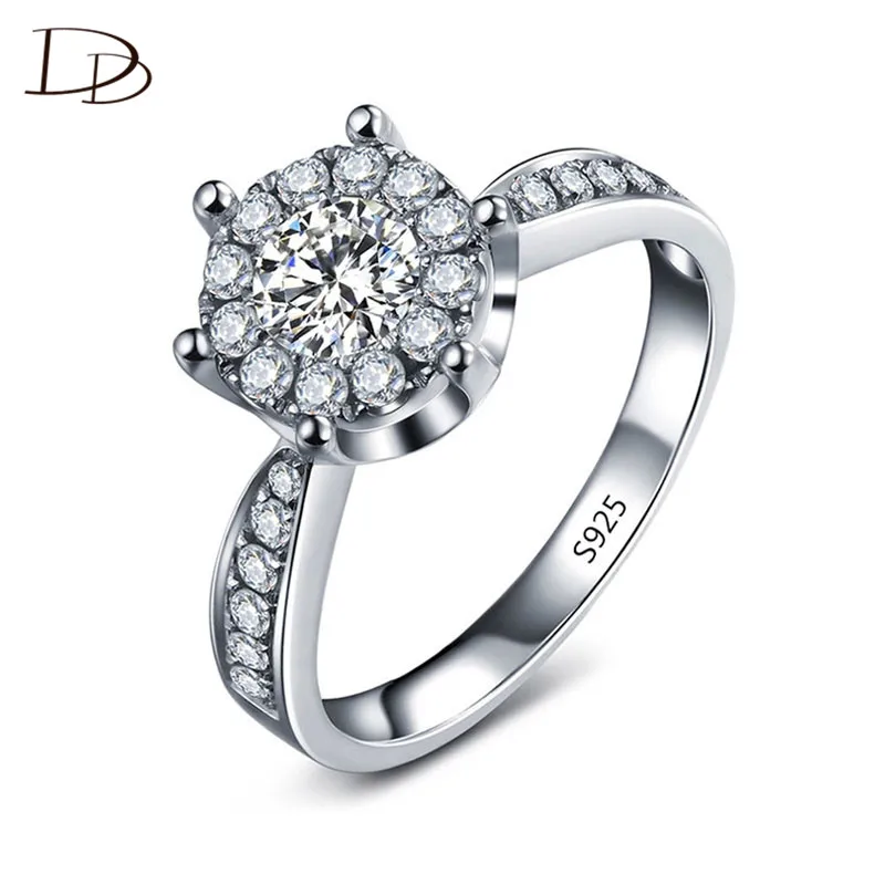 Модное обручальное кольцо цвета белого золота для женщин AAA стразы ювелирные