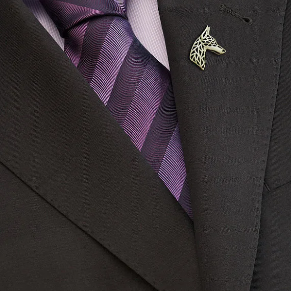 Брошь в виде профиля Doberman серебряные модные украшения бесплатная доставка |