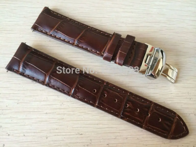 

Ремешок для часов PRC200 T17 T41 T461, серебристый браслет с застежкой-бабочкой, 19 мм (пряжка 18 мм), коричневый ремешок из натуральной кожи
