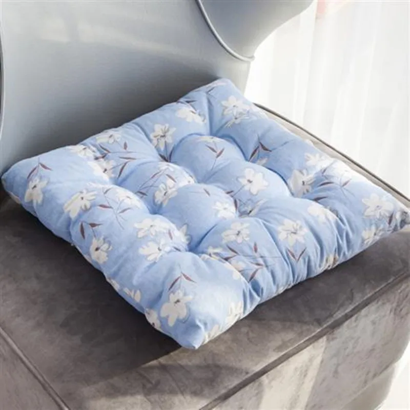 Blue Magnolia flower Квадратный стул Подушка Открытый татами сиденье коврик красочные обеденный подушки для стульев офисный дом декоративный стул подушка ягодицы сиденье коврик - Цвет: Blue Magnolia flower