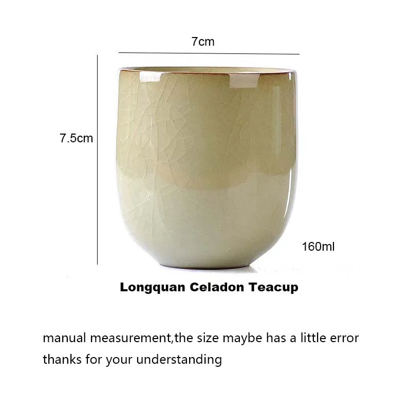 2 шт./лот 160 мл Японские чайные чашки Longquan Celadon для напитков/Винтажные кофе
