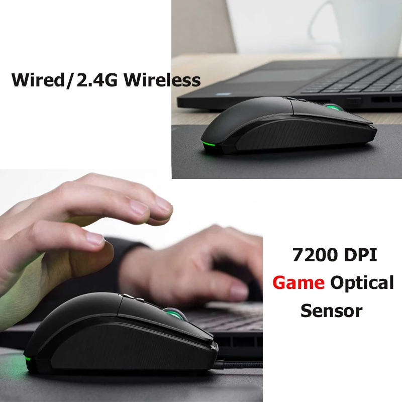 Оригинальная игровая беспроводная мышь Xiaomi USB 2 4 ГГц 7200 точек/дюйм RGB подсветка