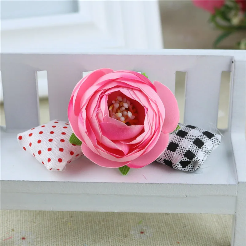 10 шт Шелковый розовый чай бутон тычинки для дома пионов Свадебные украшения