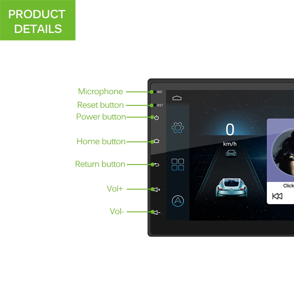 Автомобильный плеер 9217 GPS WIFI 2din Android 7 дюймов|Проигрыватели DVD| |