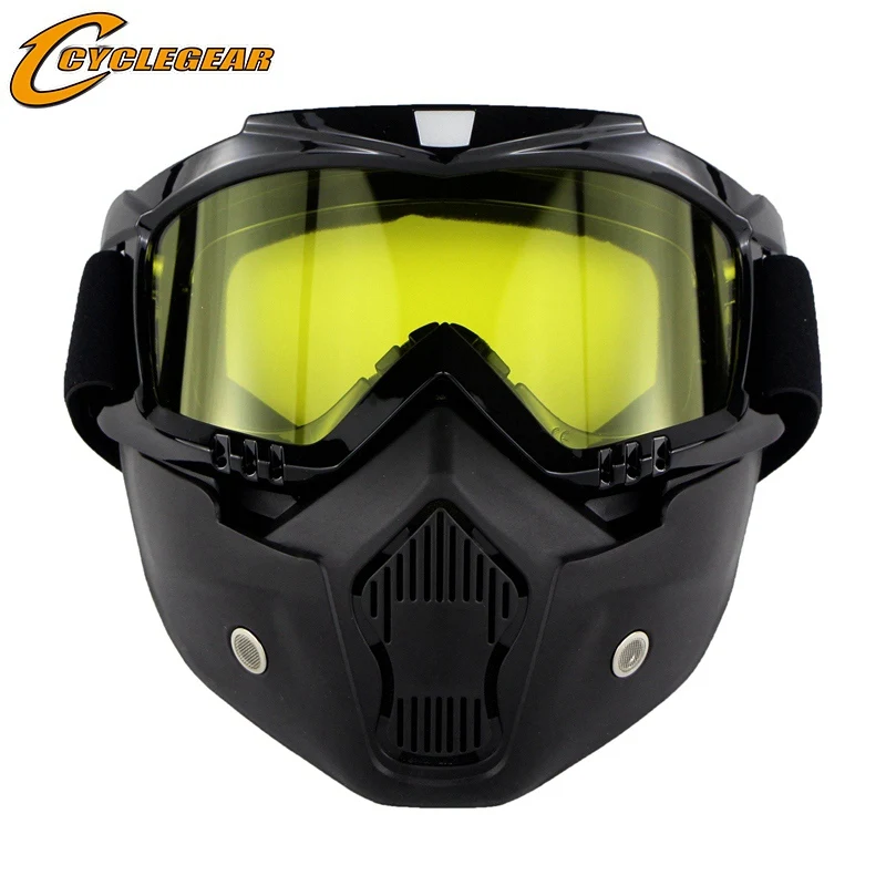 

CYCLEGEAR CG06 Motorcycle Goggle Anti-wind Mask Gafas Fitting Open Face Helmet Motor Bike Sport Mask Goggles Moto Glaseese