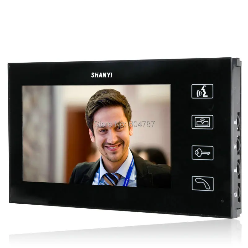 7 дюймовый ЖК видеодомофон с подсветкой Фотокамера код клавиатуры дистанционное