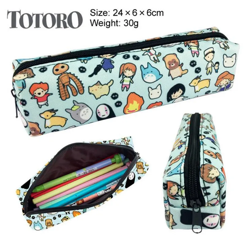 PROMSPLAND мой сосед ручка Тоторо КСС сумка мультфильм Холст Аниме коробка Pencilcase