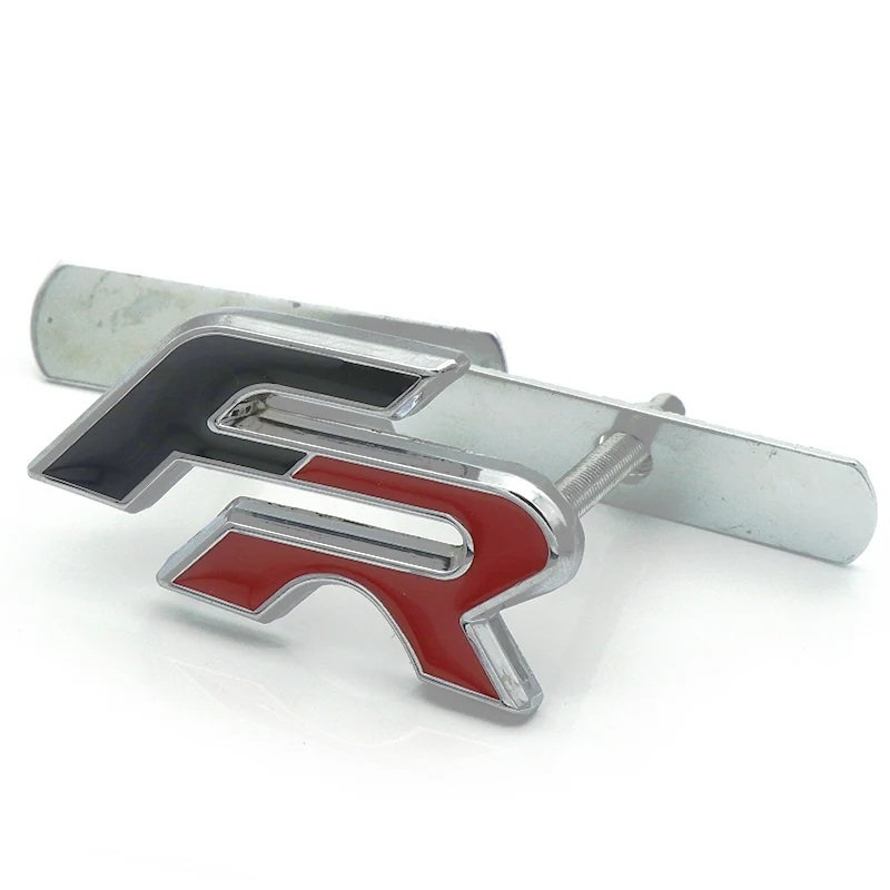 FR Front Grille 3D металлические FR Авто наклейки Передняя решетка значок эмблема автомобиля Стайлинг для Seat Leon FR+ Cupra Ibiza Altea Exeo формула аксессуар - Название цвета: FR Front Grille
