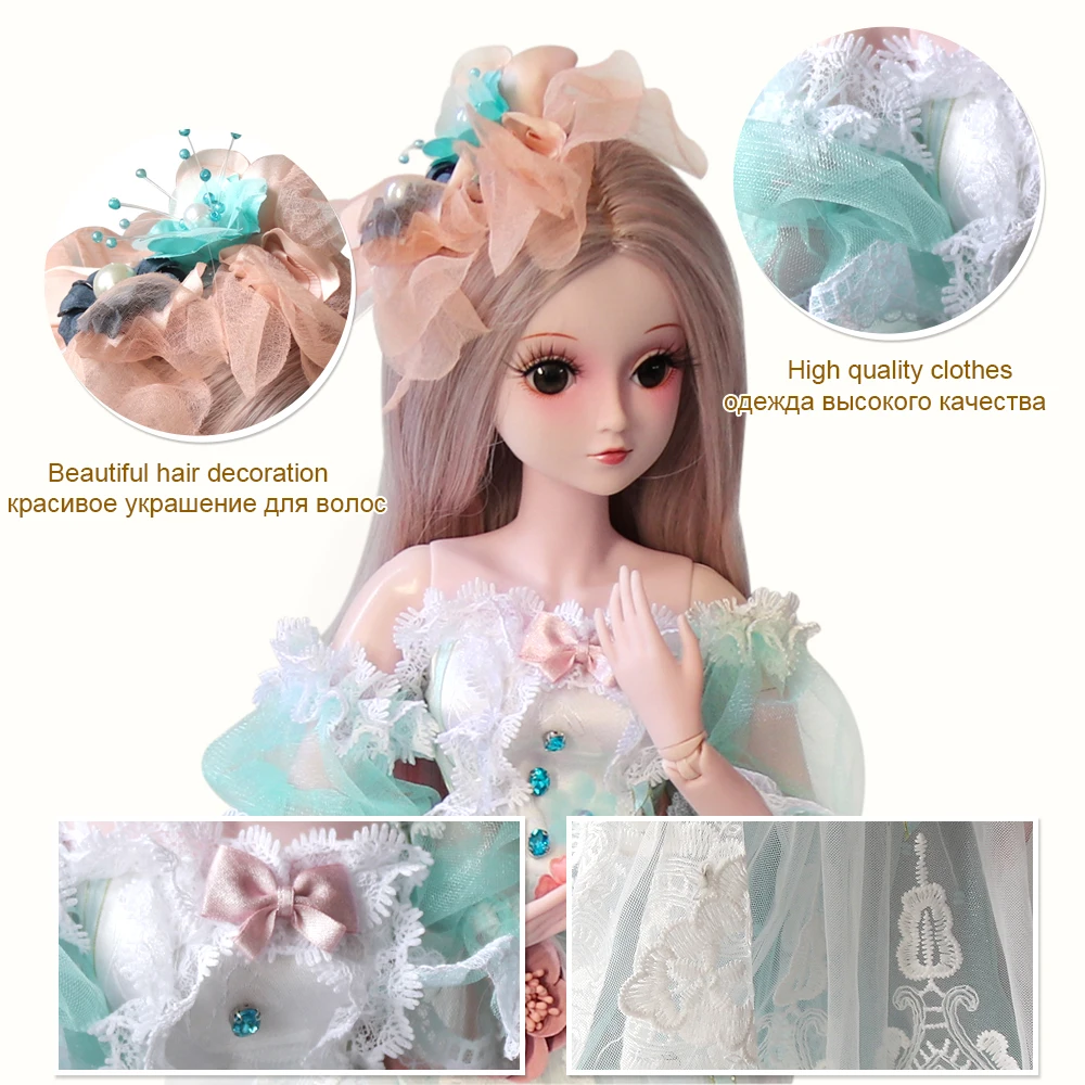 UCanaan 19 шаровых суставов BJD SD кукла с одеждой наряд обувь парик Макияж волос для