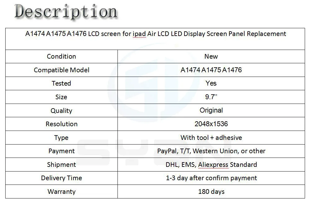 A1474 A1475 A1476 ЖК-дисплей экран для IPad Air Ipad 5 ЖК-дисплей экранная панель на светодиодах Digitzer Замена