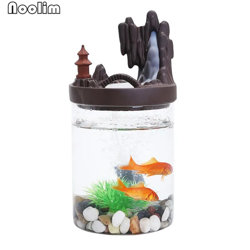 Новинка Керамическая горелка для благовоний Водопад со стеклянным аквариумом с