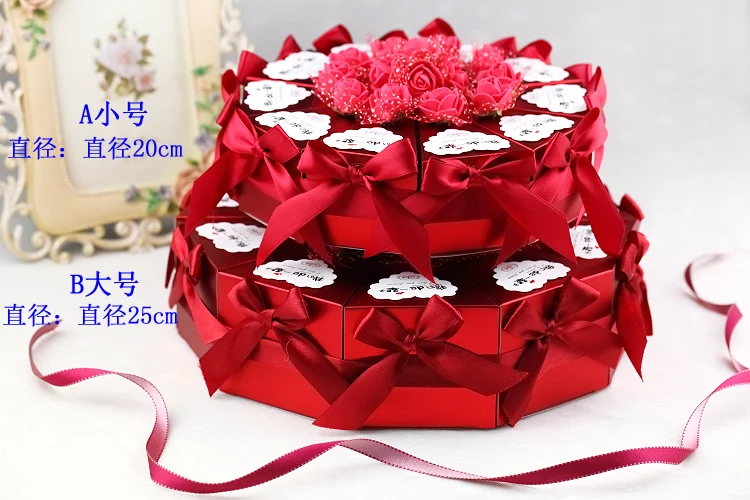 10 шт торт форма конфеты коробка Лук Дети цветы картонная коробка праздничные принадлежности конфеты китайская круглая коробка для выпечки