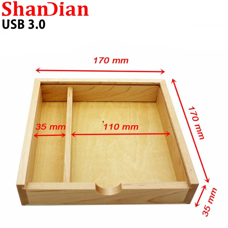SHANDIAN USB 3,0 логотип клиента деревянный фотоальбом usb+ коробка usb флеш-накопитель U диск Флешка 8 ГБ 16 ГБ 32 ГБ фотография свадебный подарок