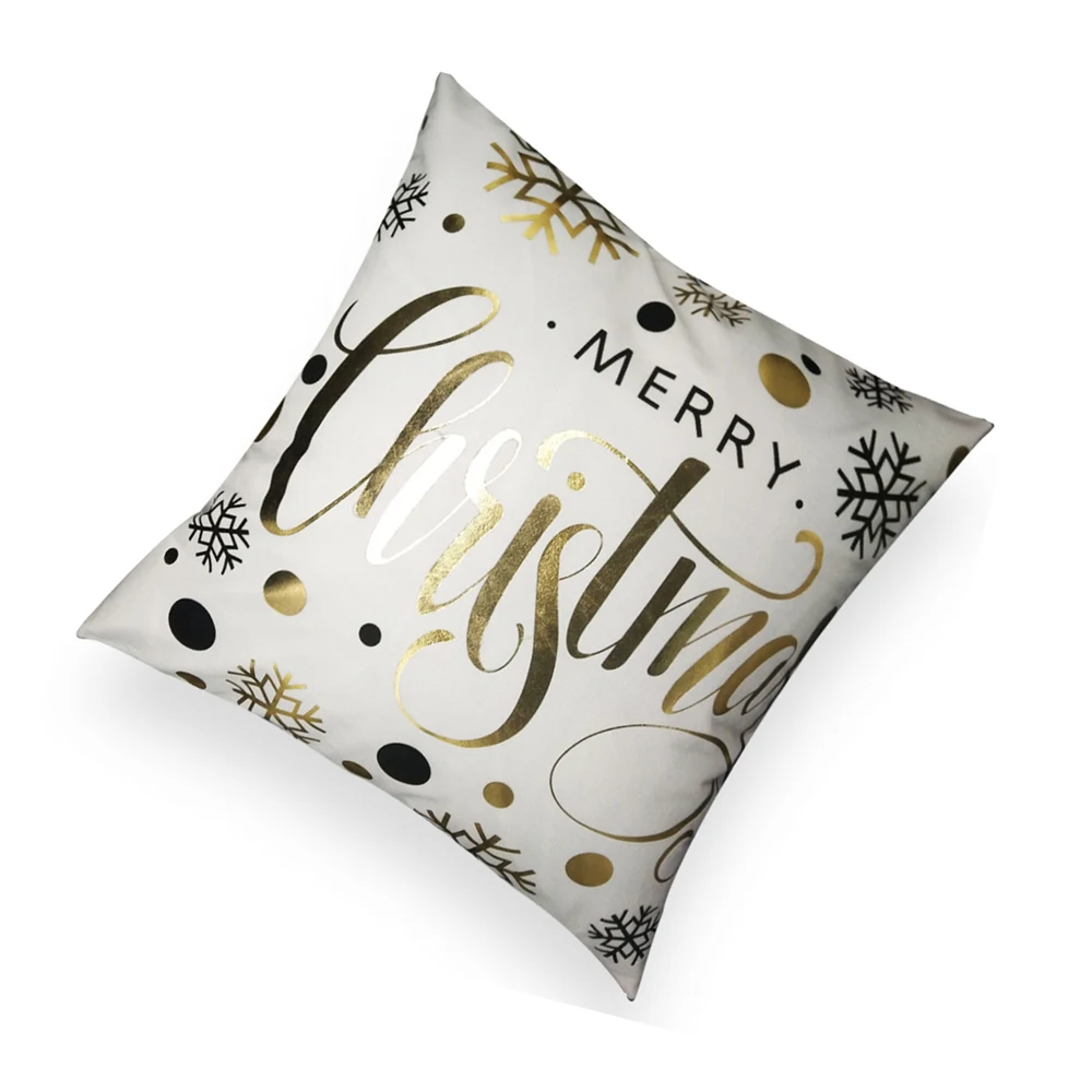 Рождественские товары для дома длинная пушистая подушка со снежинкой и