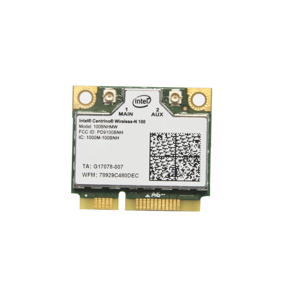 150 Мбит/с Wifi WLAN для ноутбука PCIe сетевой адаптер Intel центрино беспроводной N 100 BNHMW