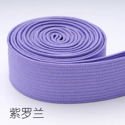 Purple 20 мм Цветные нейлоновые самые высокие эластичные ленты для одежды, брюки, сделай сам, шитье, эластичная резинка, нижнее белье, штаны, бюстгальтеры, аксессуары, 2 м - Цвет: Purple