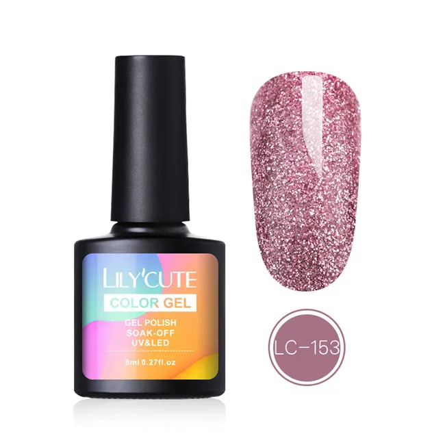 LC-153 LILYCUTE 8 мл Хэллоуин УФ-гель для ногтей чистый цвет ногтей гель лак светодиодный Полупостоянный гель лак праймер для ногтей гель - Цвет: LC-153