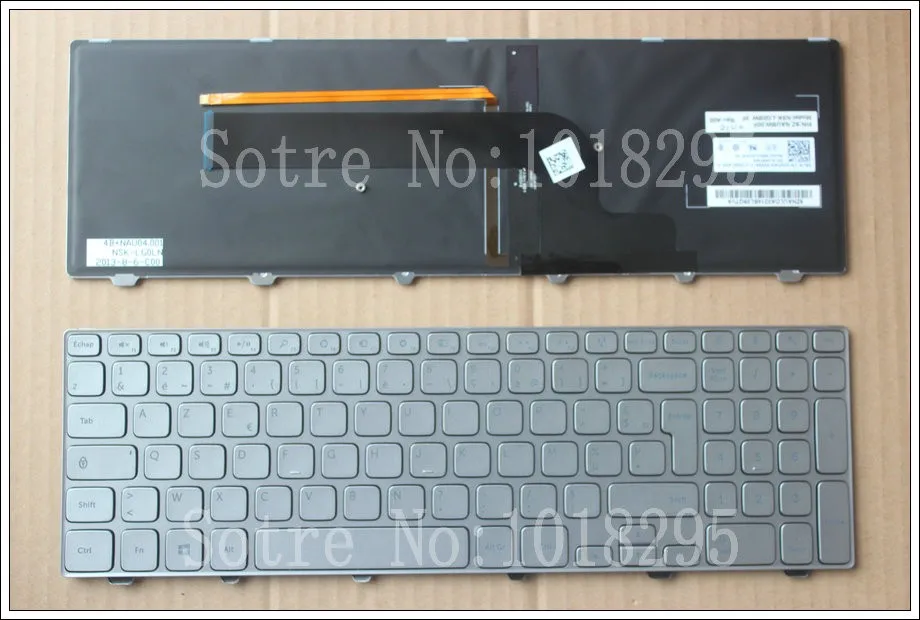 Новинка для Dell Inspiron 15 7000 7537 Серия FR/Французская клавиатура ноутбука с подсветкой