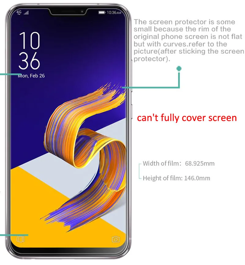 Прозрачная Матовая Защитная пленка Nillkin HD для Asus Zenfone 5 ZE620KL 5z ZS620KL мягкая