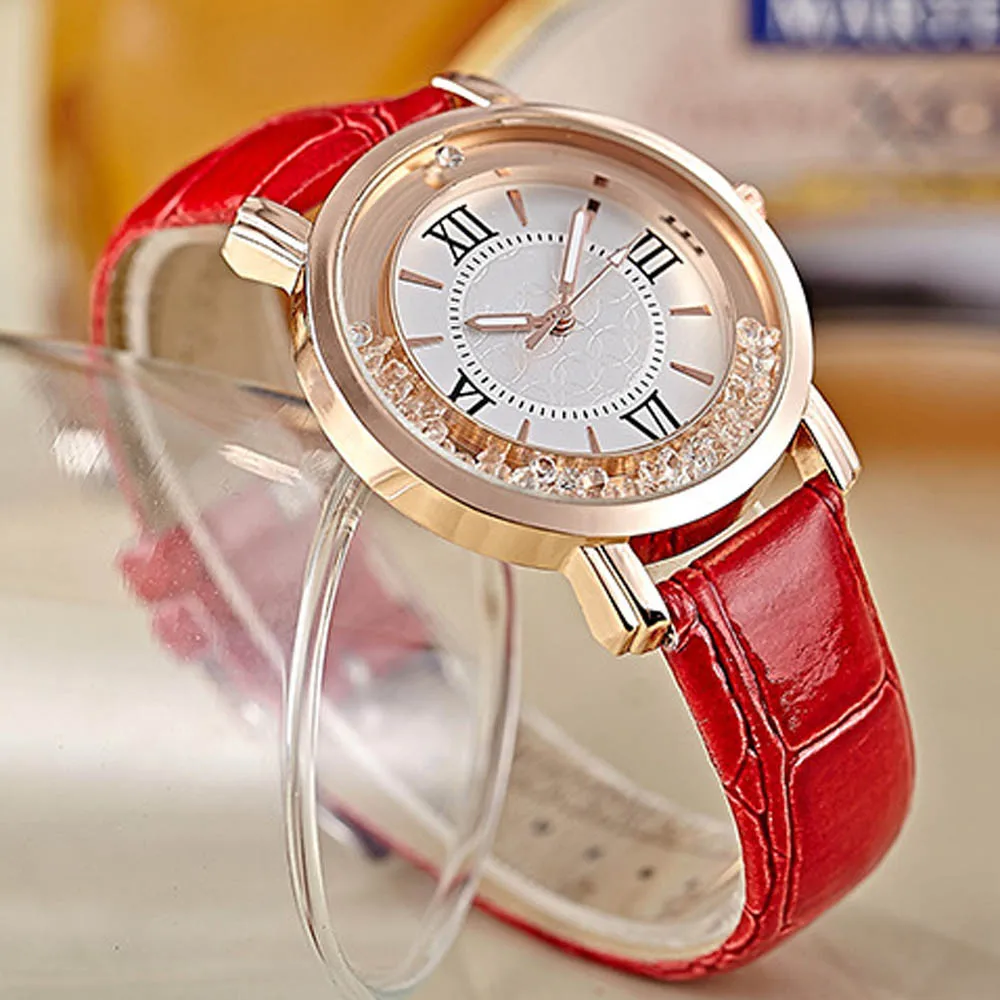 Роскошные часы Женское платье часы-браслет модные женские туфли бриллиантами Leter