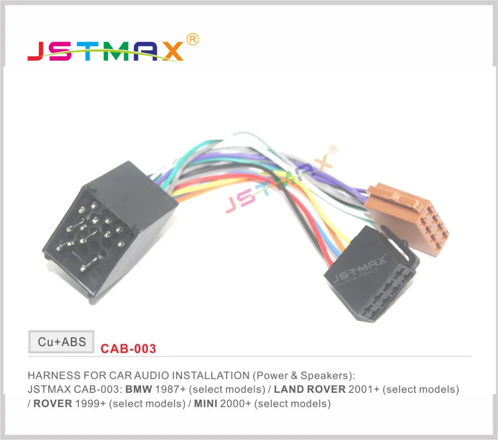 Радиоадаптер JSTMAX ISO для BMW Compact E30 E36 E46 E34 E39 проводка с жгутом проводов соединитель