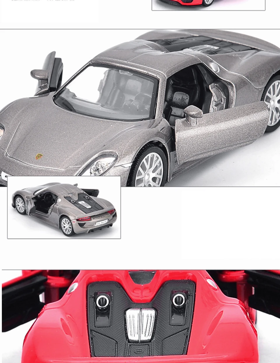 1:32 Porschee 918 машина Diecasts игрушечный транспорт горячая модель колеса автомобиля с машиной Горячая дверь колеса можно открыть игрушку