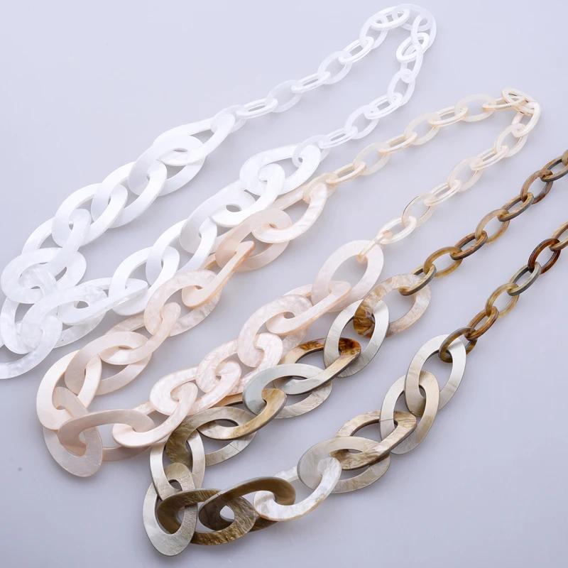 Круглые пластиковые звенья ювелирные изделия длинное ожерелье цвета Новинка 2017