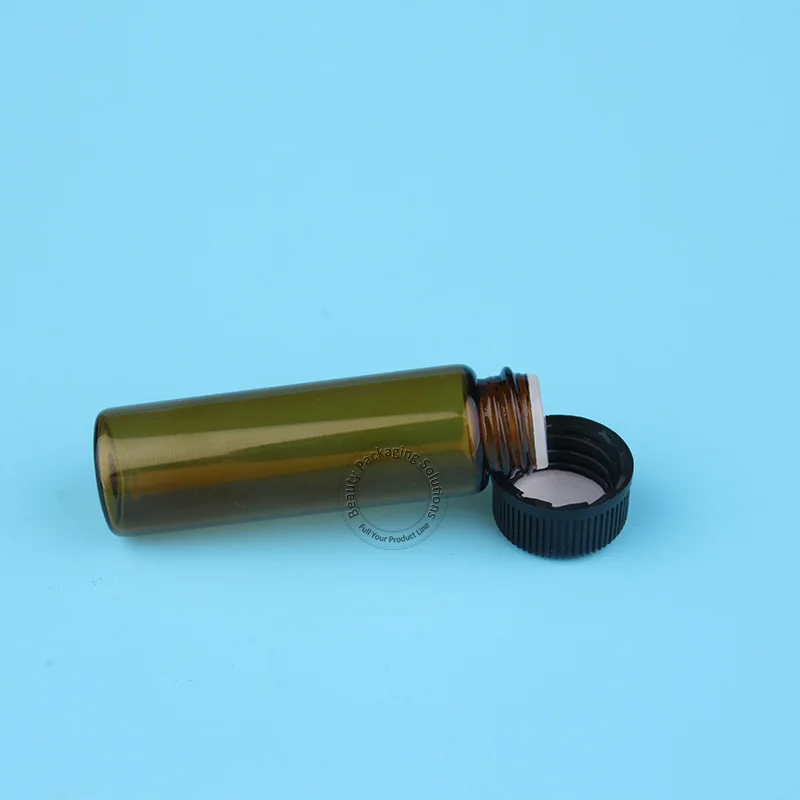 200 шт./лот оптовая продажа 5 мл стеклянная янтарная бутылка для эфирного масла