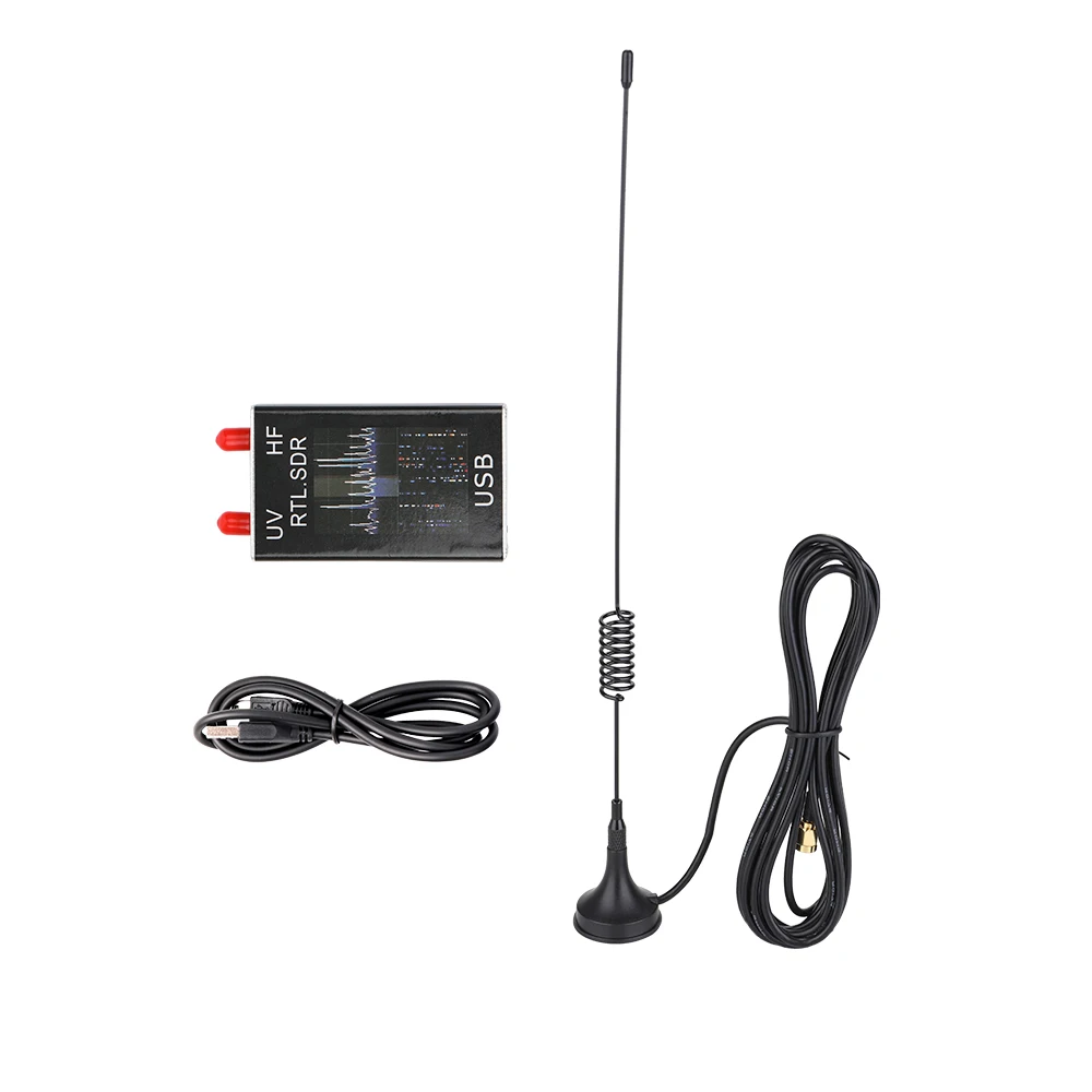 RTL.SDR USB тюнер приемник R820T + 8232 100 кГц 1 7 ГГц полный диапазон UV HF собранный своими