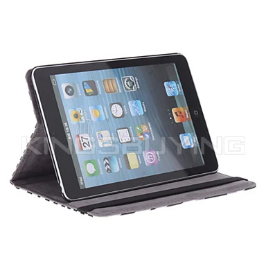 Zebra-Stripe Pattern PU Leather Case with Stand for ipad mini #1450116-retail |