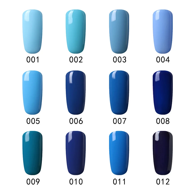 MYS 10ml Nail Polish Lacquer UV LED Lamp Drying Magic Blue Color Top Base Coat Needed Soak-off Gel Pick 1 | Красота и здоровье