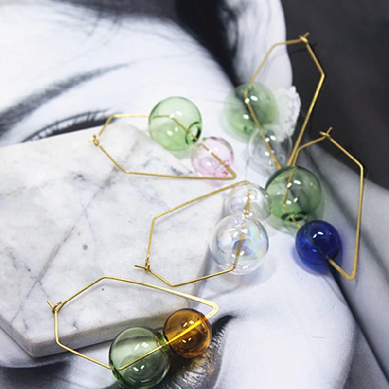 Шикарные корейские серьги с пузырьками для женщин 2020 оригинальные дизайнерские