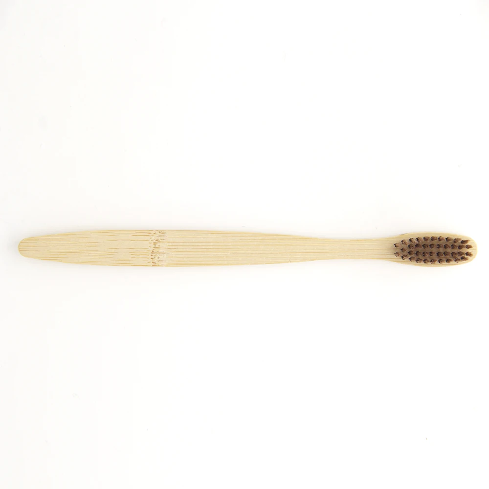 Зубная щетка из 100% бамбукового волокна с мягкой щетиной 1 шт.|wood toothbrush|toothbrush woodnovelty