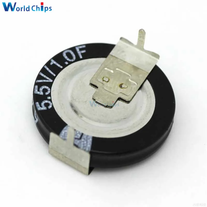 1F 5,5 V фарад конденсатор 5,5 v 1F 1.0F супер конденсатор кнопка типа H/V/C Тип 5.5V1F ультра конденсатор низкая ЭСР высокая частота
