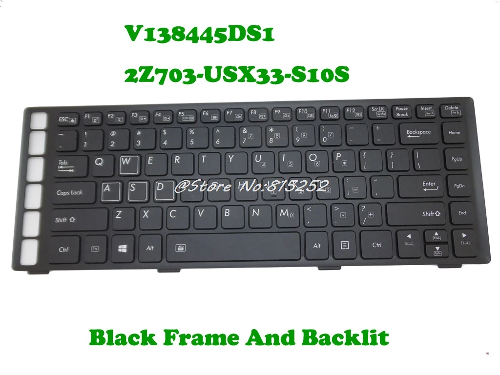 Английская клавиатура с подсветкой для Gigabyte AORUS X3 V138445DS1 2Z703 USX33 S10S YH AZ12EF01 V5 V7