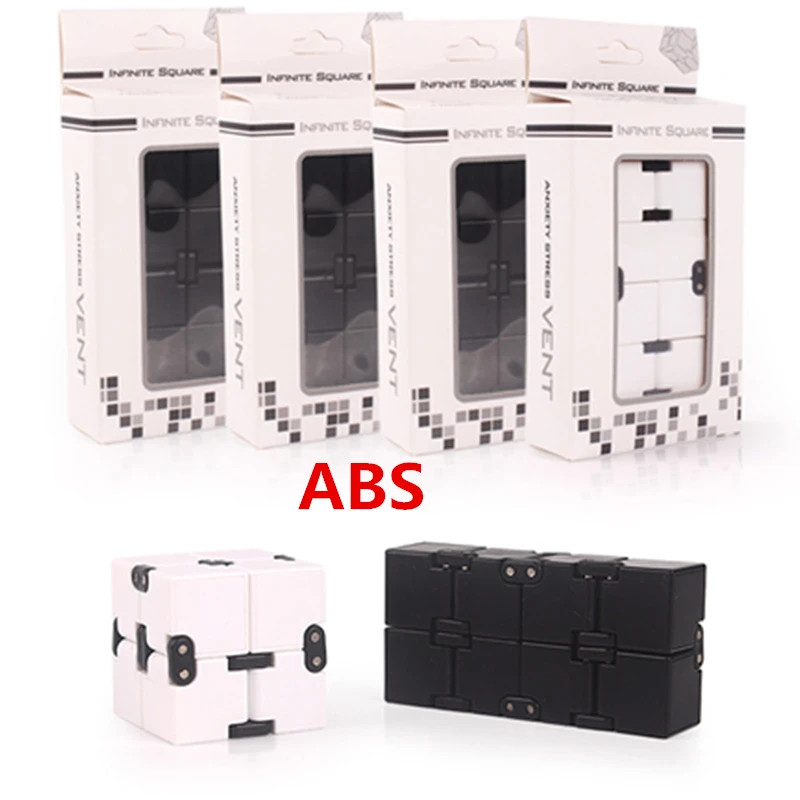 Aluminum Alloy Metal Infinity Cube ABS Magic For Stress Relief Fidget Anti Anxiety Funny EDC Toy Gift adult children | Игрушки и хобби