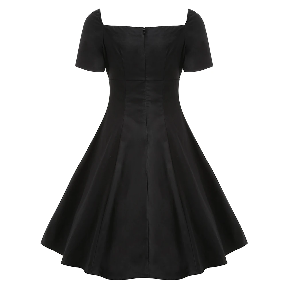 Rosetic винтажное платье средней длины трапециевидной формы летнее лоскутное с