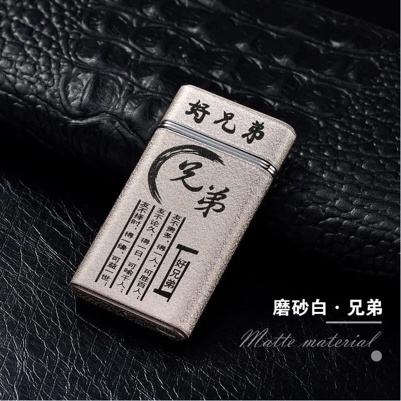 Новинка, двойная дуговая зажигательная зажигалка, usb зарядка, импульсная зажигалка, ультратонкая металлическая ветрозащитная электронная зажигалка