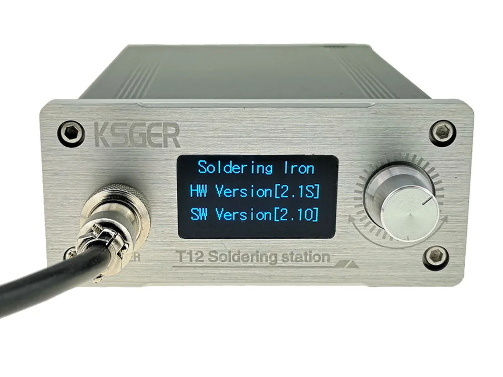 KSGER V2.1S STM32 OLED T12 контроллер температуры металлический чехол Крышка паяльник станция 9501 паяльная ручка с батареей