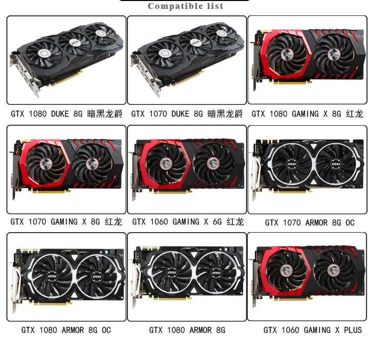 BYKSKI водяного блок использовать для MSI GTX1080/1070TI/1070/1060 Gaming X 8G ARMOR/полное покрытие Графика карты Медь Raidator цветная(RGB