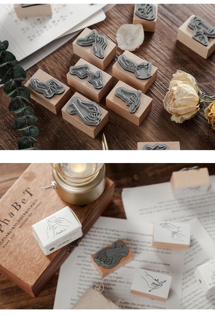 Винтажные деревянные штампы DIY Деревянные и резиновые штампы для канцелярских принадлежностей Скрапбукинг Стандартный штамп украшения канцелярские принадлежности YZ003