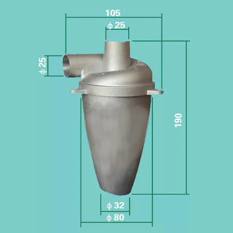 Высокая эффективность труба коллектор алюминиевый турбонаддувом циклонный