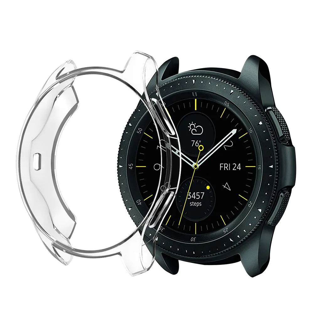 Защитный чехол из ТПУ на 360 градусов для samsung Galaxy Watch 42 мм SM-R810 46 мм gear S3 Frontier защитный чехол