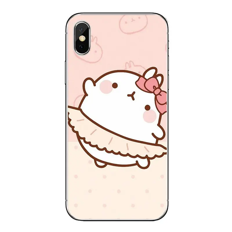 Корея мультфильм Картофель molang розовый животных для LG G7 Q6 Q7 Q8 Q9 V30 X Мощность 2 3 OnePlus