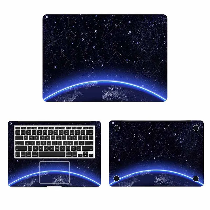 Наклейка на ноутбук с созвездиями звездного неба чехол полным покрытием для Macbook