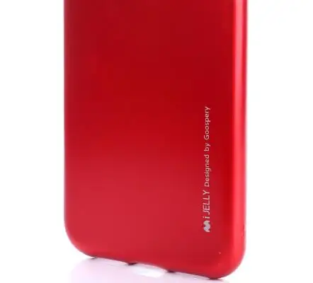 red Mercury Goospery i-Jelly ТПУ чехол На Бампер Тонкий металлик чехол для iPhone 5 5S SE 6 6s 7 8 Plus X XS XR MAX 11 11PRO 11 PRO MAX - Цвет: red