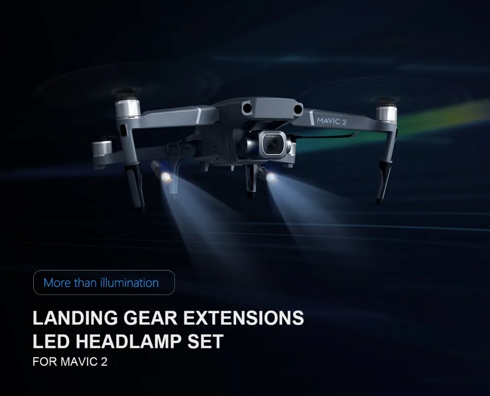 DJI Mavic 2 Портативный Ночной F светильник светодиодный светильник комплект светильник ing шасси расширение для DJI Mavic 2 Pro Zoom Drone аксессуары
