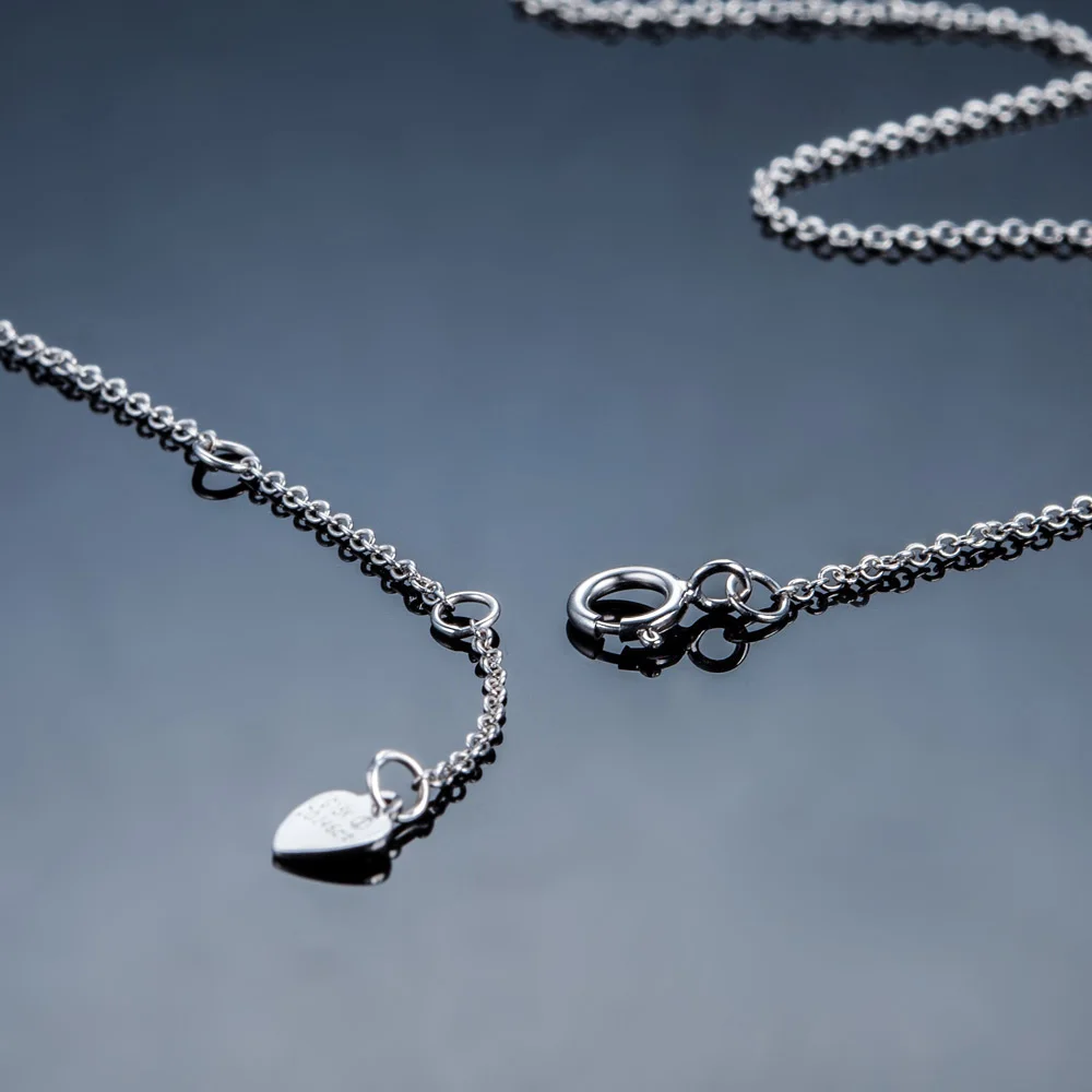 Новое поступление ZOCAI бренд падающая звезда 0.14 СТ CERTIFIED18K белое золото Nacklace T024 |