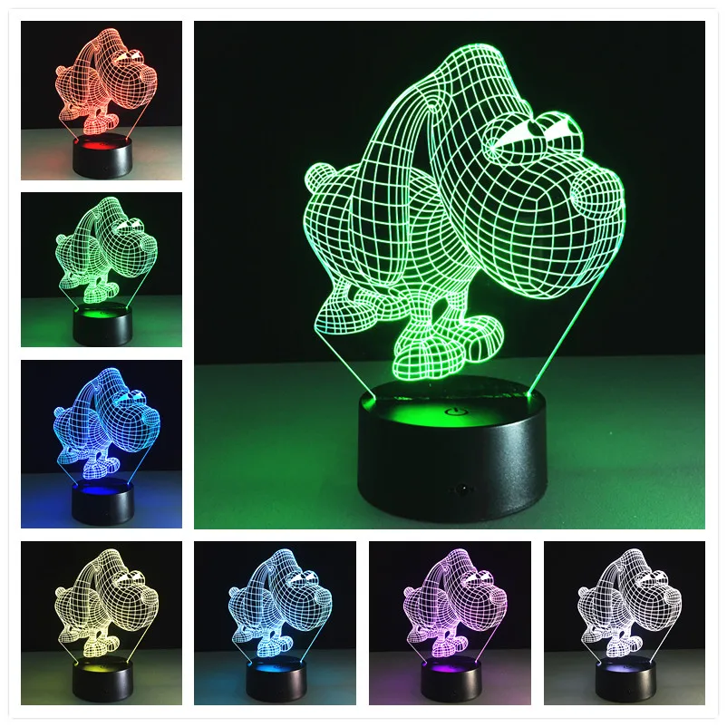 Usb Led 3d лампа стерео и свет акриловый подарок на день рождения внешний аккумулятор