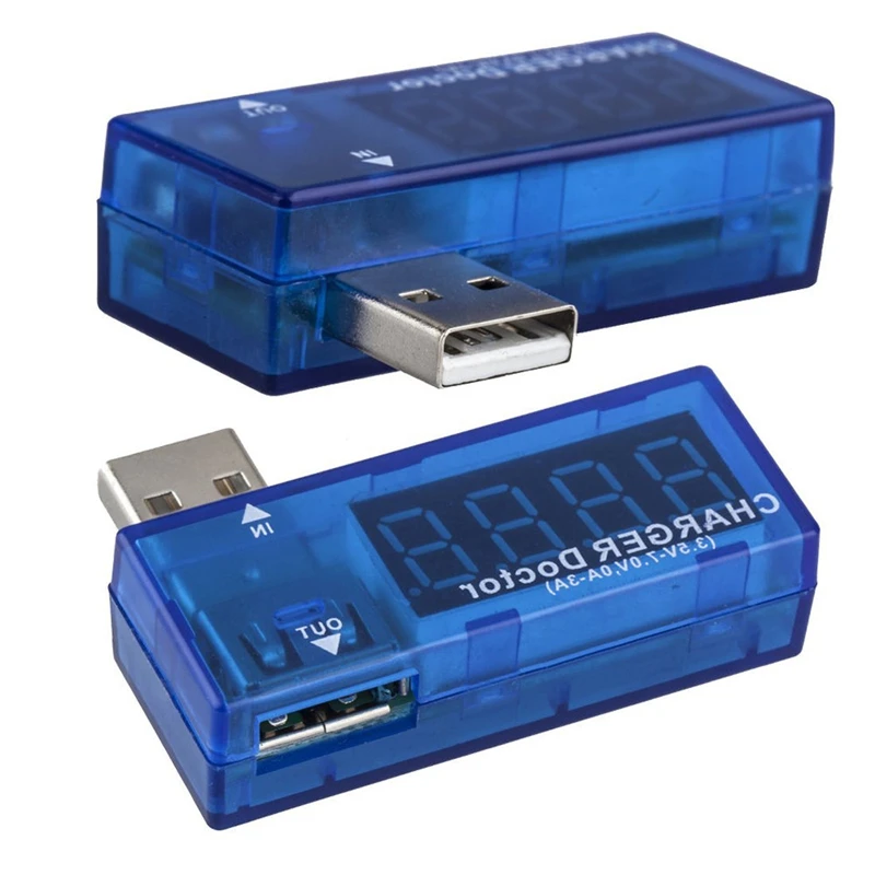Цифровой USB Мобильный зарядный ток тестер напряжения метр мини USB зарядное устройство Доктор Вольтметр Амперметр автомобильное зарядное устройство